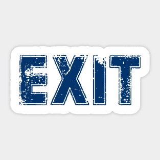 Vintage EXIT Funny T-Shirt Exit Sticker